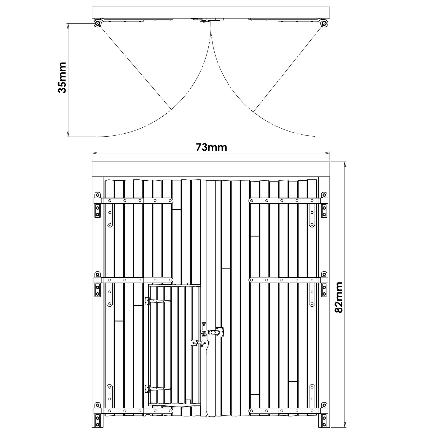Double Door Kit - Large - 1:43.5 Scale (7mm:1')