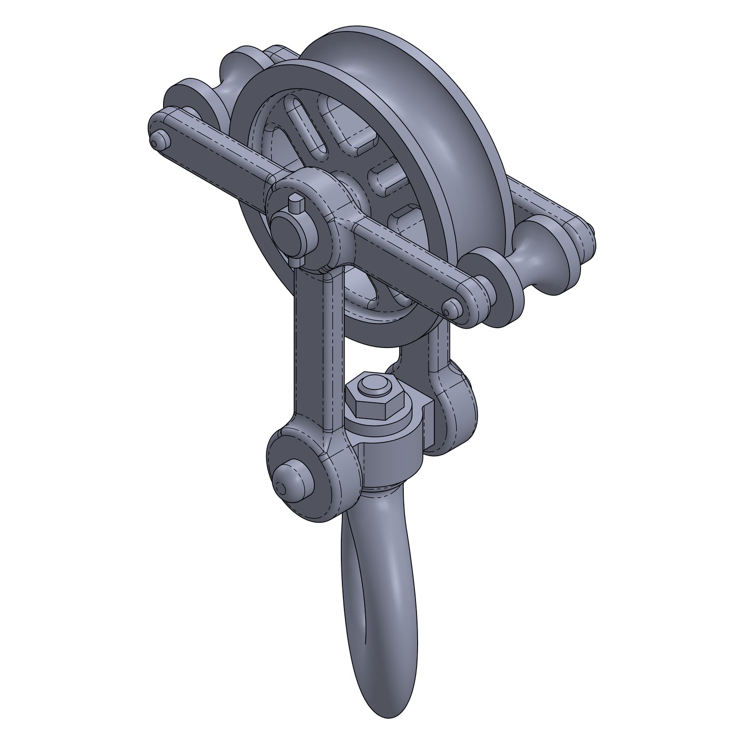 Pulley Block and Bottom Block Set - 1:43.5 Scale (7mm:1')