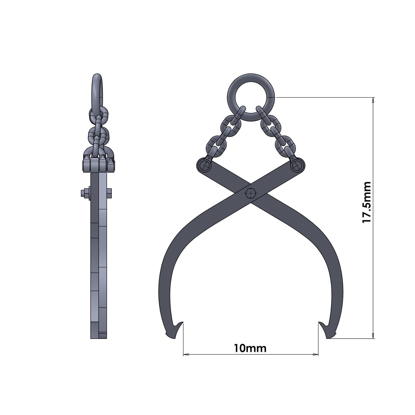Pulley Block and Bottom Block Set - 1:43.5 Scale (7mm:1')