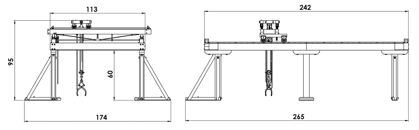 Timber Gantry Modular Kit - 1:43.5 Scale (7mm:1')