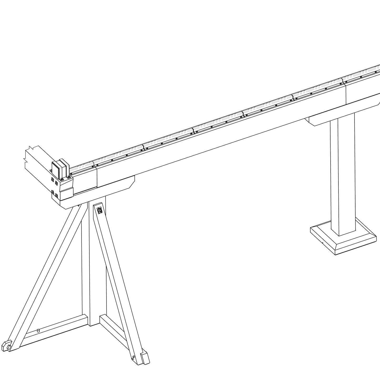Timber Gantry Modular Kit - 1:43.5 Scale (7mm:1')