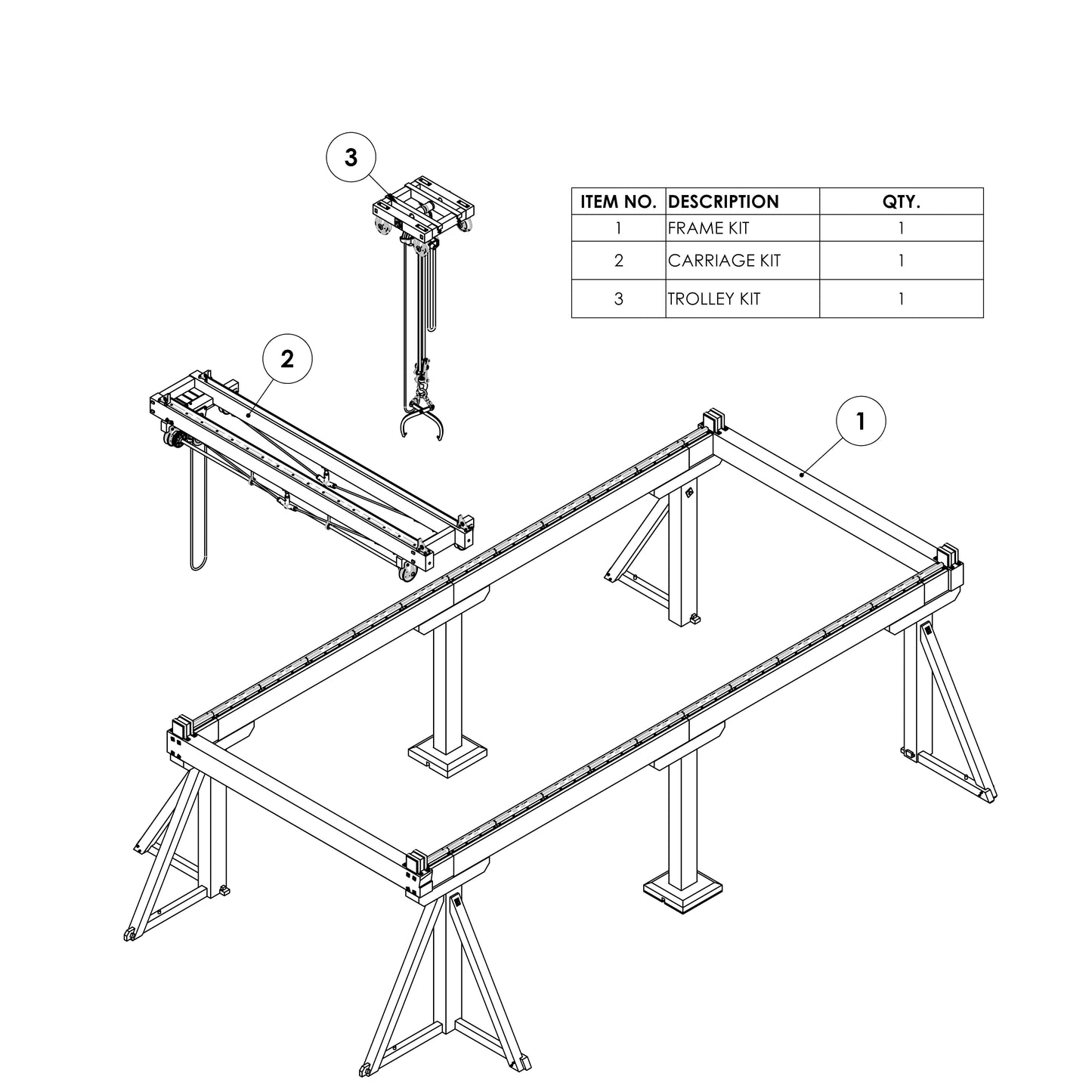 Timber Gantry Modular Kit - 1:43.5 Scale (7mm:1')