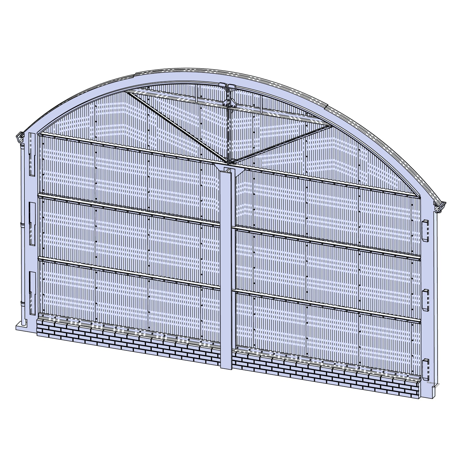 Hendre Corrugated Shed Module: End - Plain - 1:43.5 Scale (7mm:1')