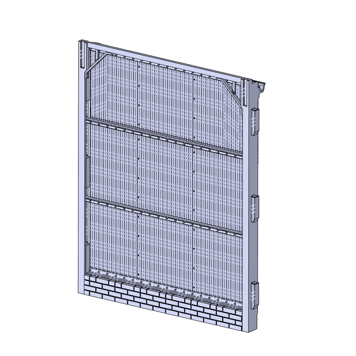 Hendre Corrugated Shed Module: Side - Plain - 1:43.5 Scale (7mm:1')