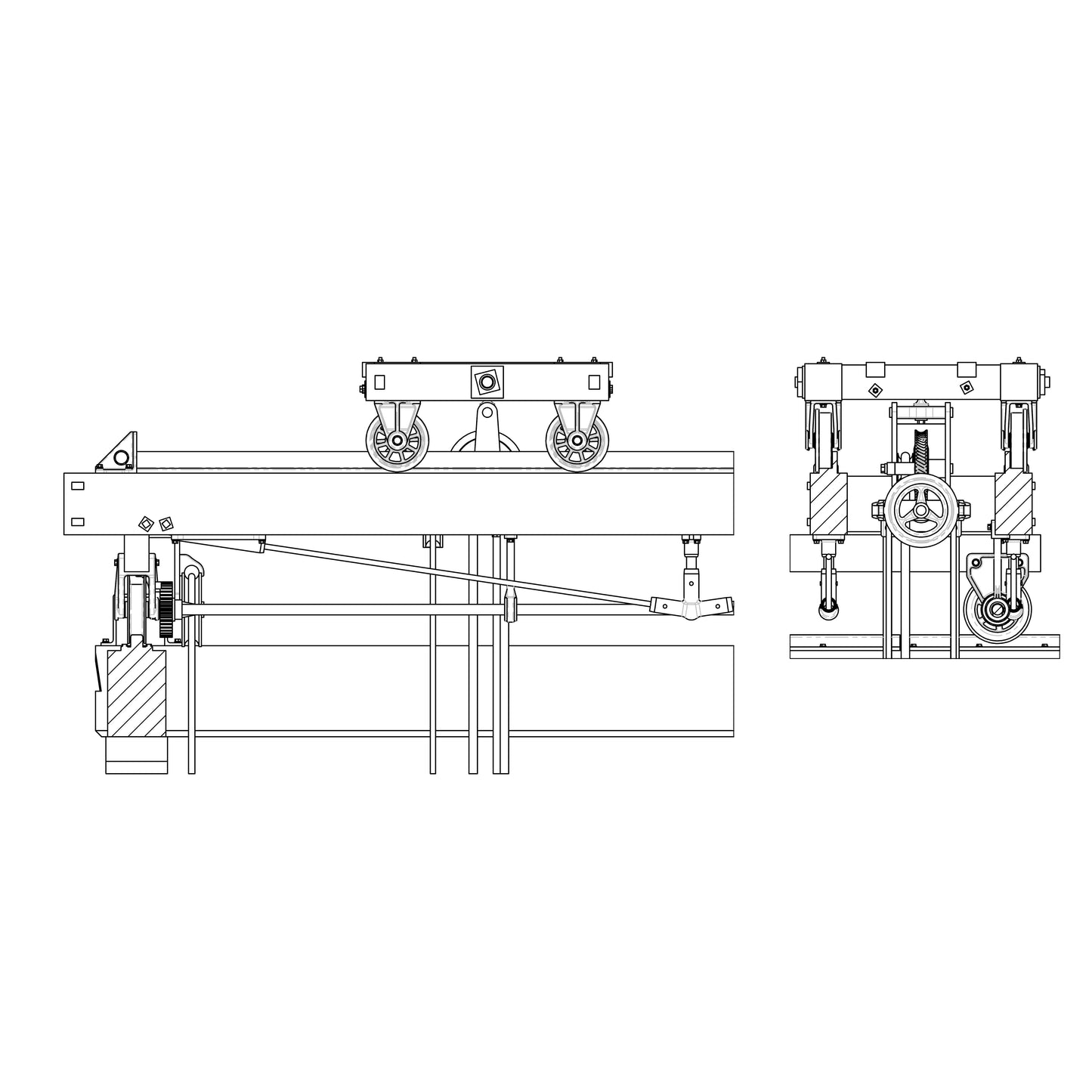 Timber Gantry Modular Kit - 1:43.5 Scale (7mm:1')