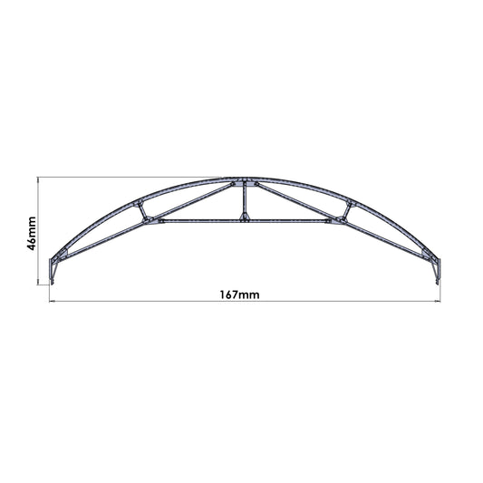 Hendre Corrugated Shed Module: Roof Truss - 1:43.5 Scale (7mm:1')