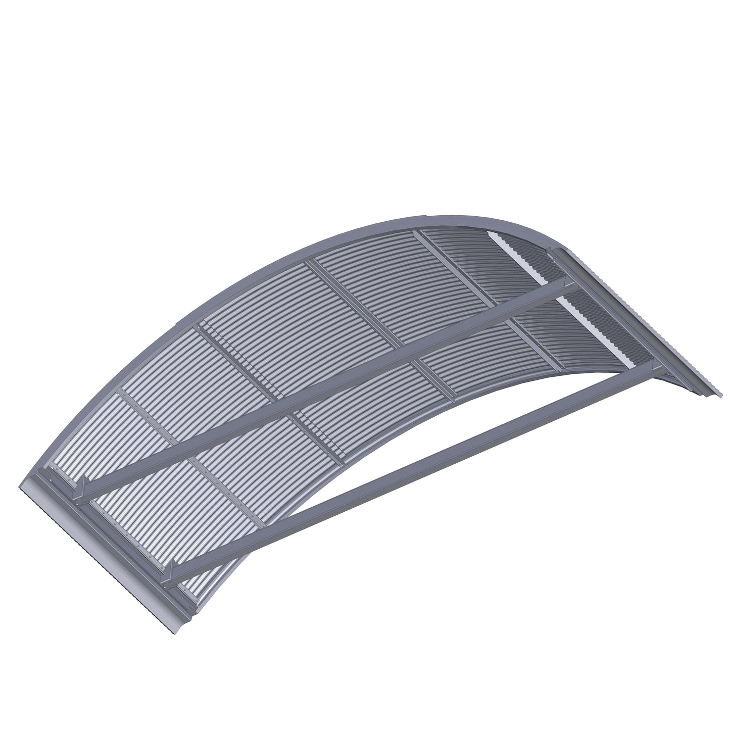 Hendre Corrugated Shed Module: Roof Unit - Single  - 1:43.5 Scale (7mm:1')