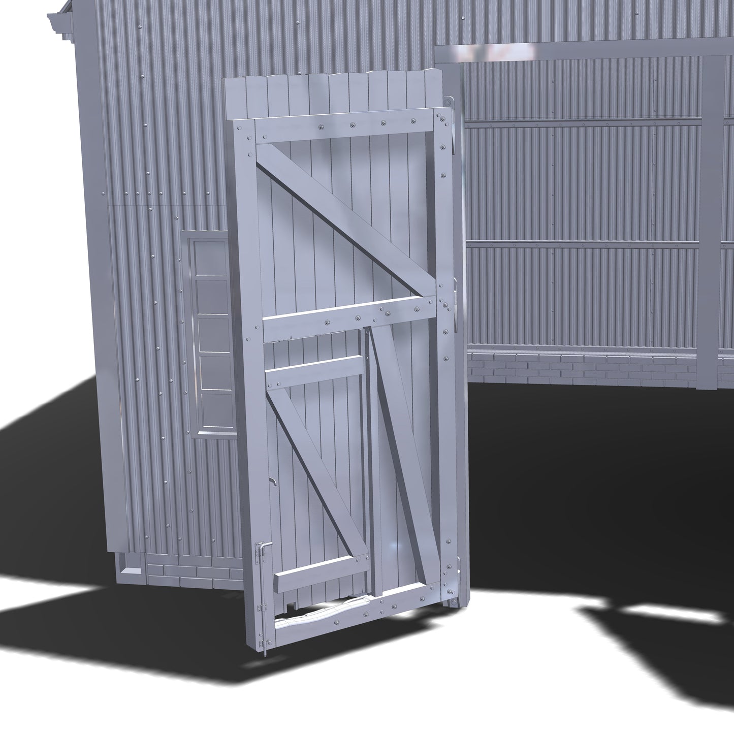 Hendre Corrugated Shed Modular Kit - 1:43.5 Scale (7mm:1')