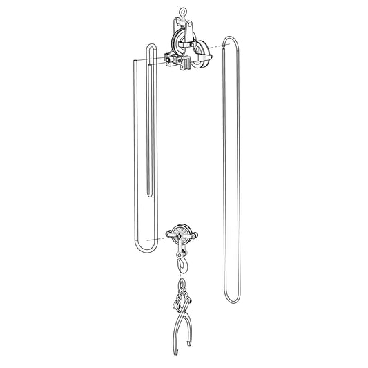 Pulley Block and Bottom Block Set - 1:43.5 Scale (7mm:1')