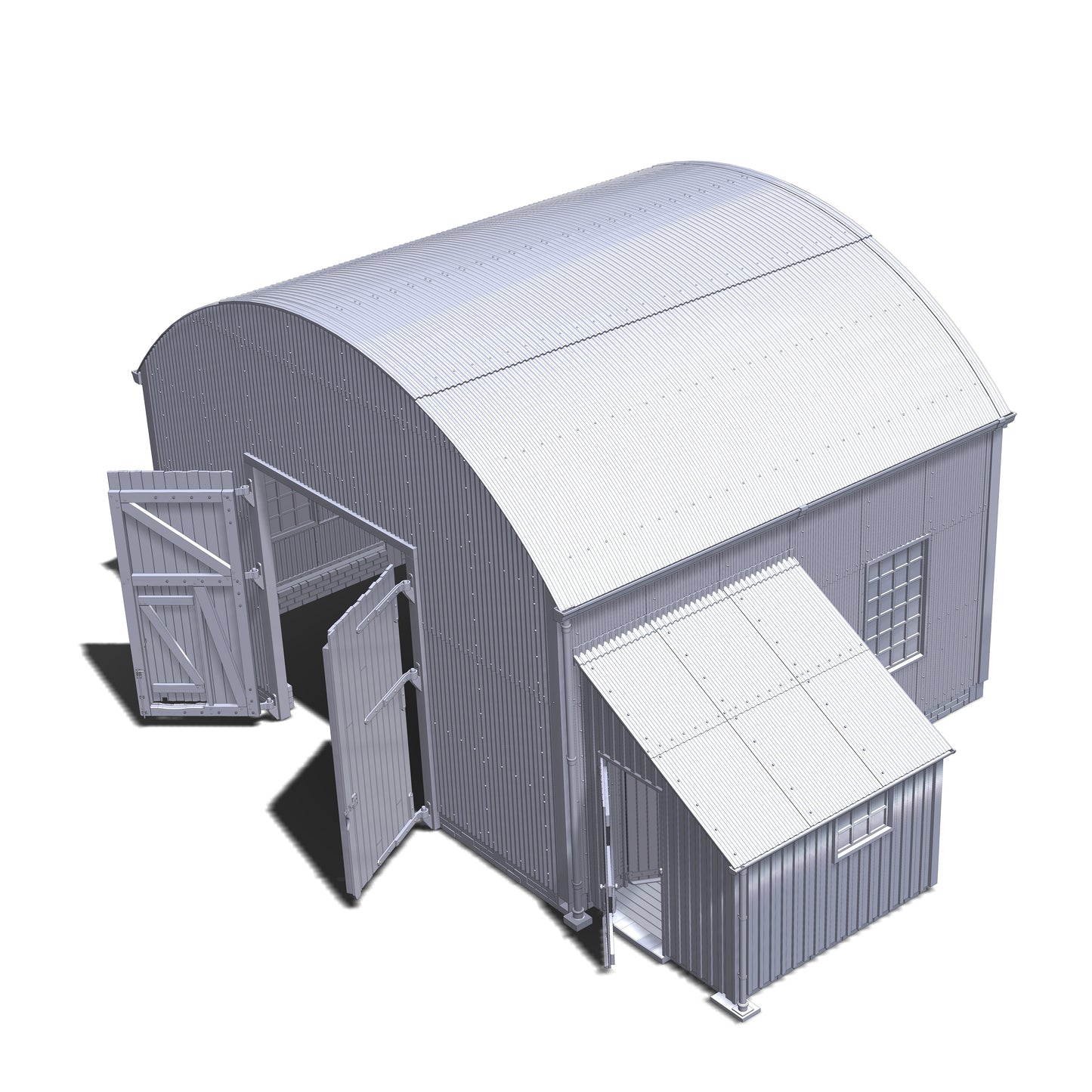 Hendre Corrugated Shed Modular Kit - 1:43.5 Scale (7mm:1')